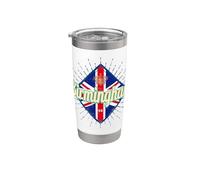 Birmingham City UK Retro Reino Unido Vintage Inglaterra Vaso térmico de acero inoxidable de doble pared