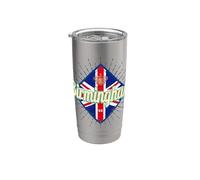 Birmingham City UK Retro Reino Unido Vintage Inglaterra Vaso térmico de acero inoxidable de doble pared