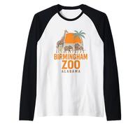 Birmingham Zoo - Camisa de viaje familiar con diseño de elefante Camiseta Manga Raglan