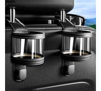 BIRNN 2 Piezas Portavasos de Coche para Renault Captur Duster Kadjar Megane RS, Soporte para Bebidas de Coche Gancho del Reposacabezas del Asiento del Coche Portavasos para Asiento de Carro