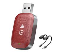 BIRNN Adaptador CarPlay Inalámbrico para VW ID.4 2020 2021 2022 2023 2024(Electric), Convierte CarPlay con Cable a Inalámbrico, Adaptador Bluetooth CarPlay, Plug & Play, Mini y Estable, C Red