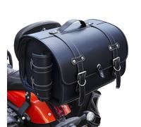 BIRNN Baúles para Moto para Triumph Rocket 3 GT 2020-2024, Cuero Impermeable Maleta Moto con Cerradura de Seguridad Baúl de Motocicleta Topcase Cofre Moto Motocicleta Topcase, B Black