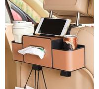 BIRNN Caja de Almacenamiento Multifuncional para El Respaldar del Asiento del Coche para VW Amarok Atlas Atlas Tanoak Beetle Bora Caddy EOS Fox Golf, Organizador del Asiento Trasero del Coche