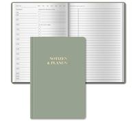 BIROYAL Agenda diaria sin fechar A5 - Planificador diario - Planificador de tareas con agenda, notas y planificación - 7 horas hasta 22 horas - Libro de listas de tareas - resúmenes diarios HardCover