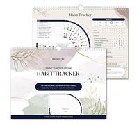 BIROYAL Calendario de seguimiento de hábitos, rastreador de objetivos inspiradores y calendario de hábitos para hábitos atómicos, diario planificador de hábitos y objetivos para aumentar la