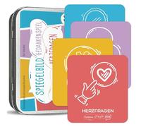 BIROYAL Cuéntenos más para niños - 88 tarjetas de conversación en 4 categorías - Juego Conocer - Juegos de viaje para niños - Juego perfecto para la atención plena y la autorreflexión