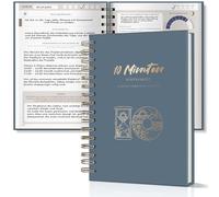 BIROYAL Diario de atención plena para adultos 2026-5 + 5 minutos diario: mañana y noche - 12 semanas diario de gratitud para adultos para autoamor y motivación - Diario de 10 minutos A5