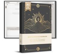 BIROYAL Diario de atención plena para adultos - 5 + 5 minutos diario: mañana y noche - 12 semanas diario de gratitud para adultos para autoamor y motivación - 10 minutos A5