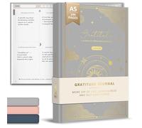 BIROYAL Diario de gratitud A5 para mujer, diario de gratitud de 5 minutos sin fecha, diario de 12 semanas de atención plena, diarios con indicaciones para felicidad, atención plena y reflexión, regalo