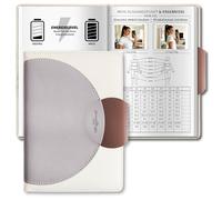 BIROYAL Gimnasio libro alemán, diario de entrenamiento con 186 ejercicios para tu entrenamiento de fuerza, libro de entrenamiento de fuerza A5, planificador de fitness, diario de fitness para