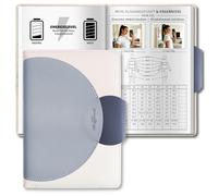 BIROYAL Gimnasio libro alemán, diario de entrenamiento con 186 ejercicios para tu entrenamiento de fuerza, libro de entrenamiento de fuerza A5, planificador de fitness, diario de fitness para