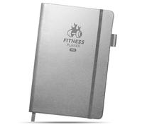 BIROYAL Premium Gym Book para entrenadores de alta intensidad, espacio diario para 12 ejercicios de fuerza y 5 sesiones de cardio, diario de entrenamiento, libro de entrenamiento de fuerza, diario de