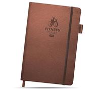 BIROYAL Premium Gym Book para entrenadores de alta intensidad, espacio diario para 12 ejercicios de fuerza y 5 sesiones de cardio, diario de entrenamiento, libro de entrenamiento de fuerza, diario de