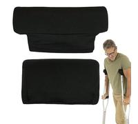 Birtern 1 par de almohadillas para las axilas para muletas y agarre de mano para bastones de caminar, suministros de amortiguación para jóvenes, personas mayores, hombres y mujeres