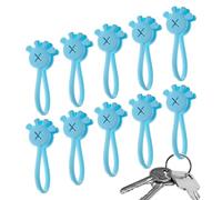 Birtern Bridas magnéticas para cables, 10 organizadores de cables de silicona en forma de palma, correas reutilizables para el trabajo, escuela, hogar, marcadores de libros, imanes de