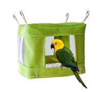 Birtern Cama para pájaros - Cabaña para pájaros | Tienda de campaña con red inferior transpirable para dormir, descansar, jugar, criar, forrajear, pinza, tortolito, cacatúa