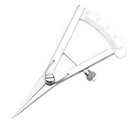 Birtern - Compás de piel con alas ajustables, herramienta de bricolaje de cuero, calibrador de marcado ajustable, compás de dibujo profesional para carpintero/dibujo/trabajo de cuero