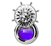 Birtern Difusor de aire giratorio, clips de ventilación en forma de timón, ambientadores para coche, clips de ventilación de aire, accesorios de coche, práctico difusor de fragancia para coche
