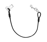 Birtern Extensor de correa a prueba de mordeduras, cinturón de seguridad para perro de alambre recubierto, cuerda de acero fuerte, arnés de sujeción para cinturón de seguridad para mascotas con