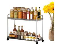 Birtern Organizador de encimera de baño, estante de cocina de 2 niveles, organizador de tocador grande que ahorra espacio para estación de maquillaje, encimera, debajo del fregadero, escritorio