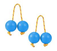 Birtern Rhythm African Shaker Kashaka - Sonajero de instrumento musical - 2 pares de huevos de música rítmica, instrumentos de percusión manual ABS, doble calabaza para niños y adultos