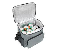 Birtern térmica de lados, térmica aislada con correa para el hombro, botella de alimentos de gran capacidad, paquete de refrigeración para senderismo, camping, playa, barbacoa, al