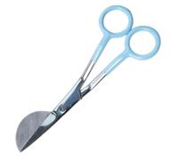 Birtern Tijeras de Pico de Pato, Cuchillas de Acero Inoxidable Paleta con Forma ergonómica, Tijeras con Mango Compensado Curvado Doble para Costura, Manualidades, Tela, Bordado y Costura