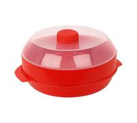 Birtern Vaporizador de microondas para cocinar, cuenco de calefacción de cocina de doble capa, vaporizador de alimentos para microondas con tapa, para el hogar, hotel, restaurante, apartamento