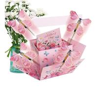 Birthday Box - Flying Butterfly Floral Package, 4 Pcs Candy Wrapping with Decorative Style, Paper Material with Elegant Finish, Gift Styling Compact Feature, Celebration Supplies for Wedding, Proposal