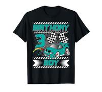 Birthday Boy 3 Years Race Car 3rd Birthday Racing Car Camiseta