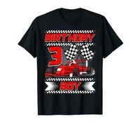 Birthday Boy 3 Years Race Car 3rd Birthday Racing Car Camiseta