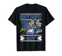 Birthday Boy 3 Years Race Car 3rd Birthday Racing Car Camiseta