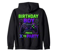 Birthday, Boy Gamer Video, Game, Press x to Party Sudadera con Capucha