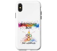 Birthday Boy Lets Celebrate Funny Bug Con Gafas De Sol Y Sombrero Carcasa para iPhone X/XS
