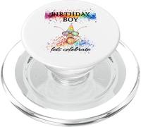 Birthday Boy Lets Celebrate Funny Bug Con Gafas De Sol Y Sombrero PopSockets PopGrip para MagSafe
