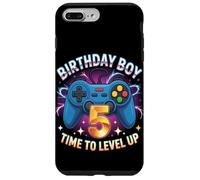Birthday Boy Time To Level Up Gamer Video Game 5 Años Carcasa para iPhone 7 Plus/8 Plus