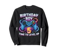 Birthday Boy Time To Level Up Gamer Video Game 5 Años Sudadera