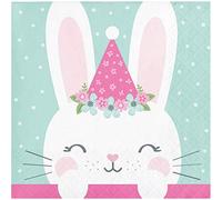Birthday Bunny Hat Napkins - 16 Pk
