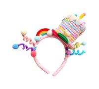 Birthday Cake Headband - 25cm Decorative Twistable Headpieces | Decorative Birthday Hairhoop | Party Hairhoop For Women Girls Ladies Mothers Parties Carnival Themed Events Celebrations Weddings