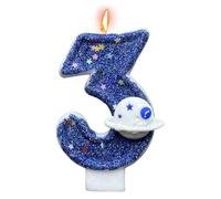 Birthday Candles Numbers - Space Theme Cake Toppers, Number Candles for Decorating Birthday Cakes, Celebrations, Novelty Party Supplies, Friends and Family Gatherings, and Creative Dessert Displays