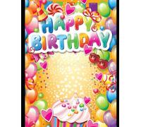 Birthday coloring book for kids age 3-6 year old