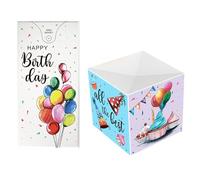 Birthday Confetti Box, Prank Interactive Portable Surprise, Fun Confetti Launcher for Birthday Celebrations, Exciting Party Experience, Men, Boys, Girls, Teens, Family, Friends