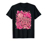 Birthday Cowgirl Western Boots Coquette Bow Birthday Girl Camiseta