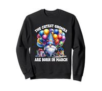 Birthday Dad GNOME Graphic For Women Men Kids Born In March Sudadera