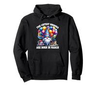 Birthday Dad GNOME Graphic For Women Men Kids Born In March Sudadera con Capucha