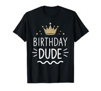 Birthday Dude Retro King Celebrate Camiseta