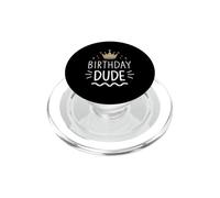 Birthday Dude Retro King Celebrate PopSockets PopGrip para MagSafe