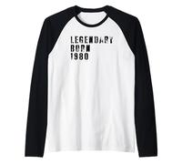 Birthday Gift 1980 Limited Edition Camiseta Manga Raglan