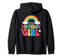 Birthday Girl 2nd 3rd 4th 5th 6th 7th 8th 9th Girls Rainbow Sudadera con Capucha