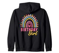 Birthday Girl 2nd 3rd 4th 5th 6th 7th 8th 9th Girls Rainbow Sudadera con Capucha